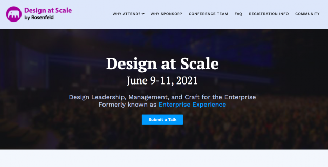 Virtual Conference: Design at Scale 2021