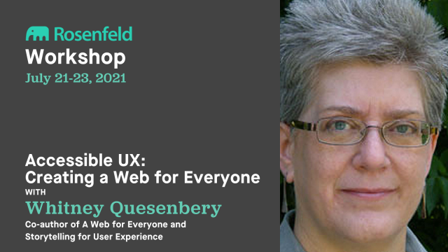 Workshop—Accessible UX: Creating a web for everyone