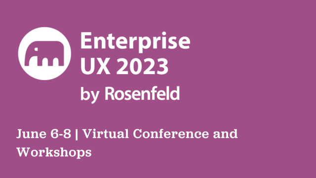 Conference: Enterprise UX 2023